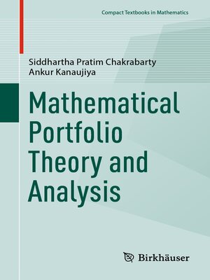 cover image of Mathematical Portfolio Theory and Analysis